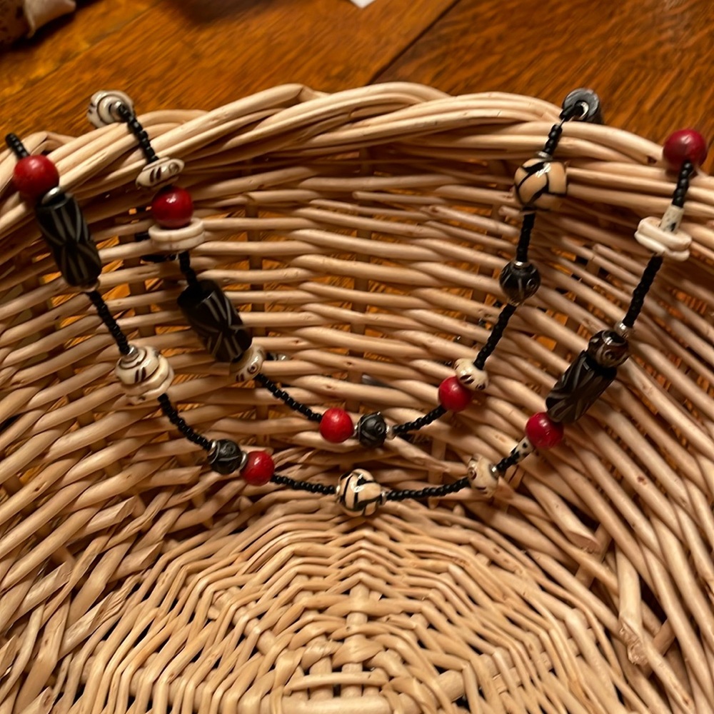 Handmade beaded necklace